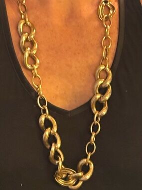 30” Super thick & heavy Gold Chain Statement Necklace